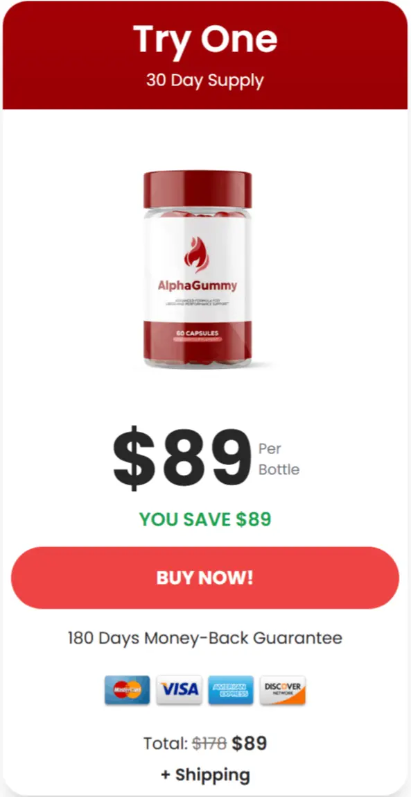 Alpha Gummies offer price